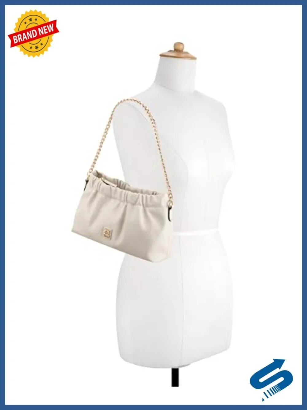 Nine West Flynn Convertible Shoulder Bag Faux Leather Satchel